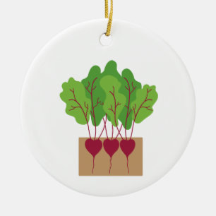 Ornamento De Cerâmica Beets Plantados