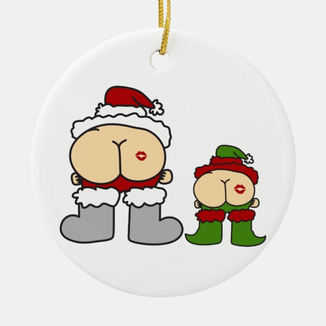 Ornamento De Cerâmica Beija Meu (Frente)