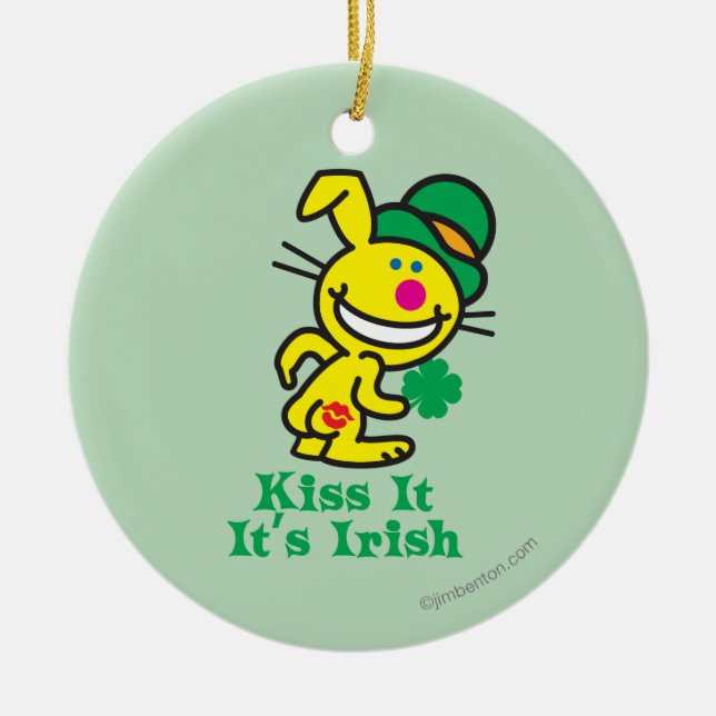 Ornamento De Cerâmica Beije-o (Frente)