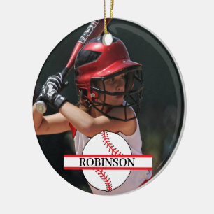 Ornamento De Cerâmica Beisebol League Kids Esporte