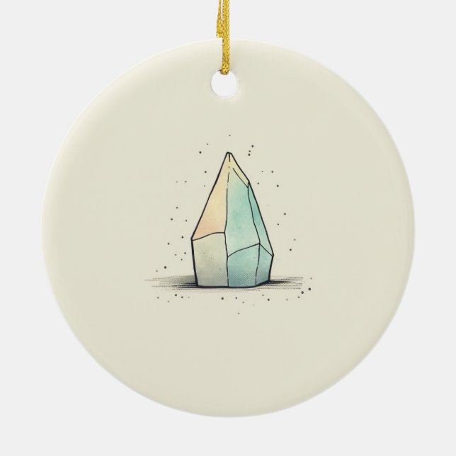 Ornamento De Cerâmica Bela Arte Cristal (Traseira)