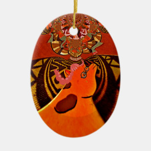 Ornamento De Cerâmica Bela e incrível Girafa ama animais safari