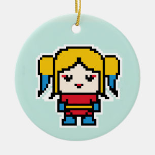 Ornamento De Cerâmica Bela píxula má travesseiro decorativo relógio de b