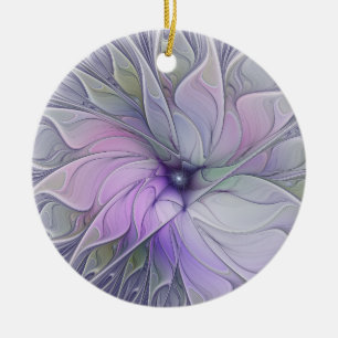 Ornamento De Cerâmica Beleza Deslumbrante Arte Fractal Abstrata Moderna