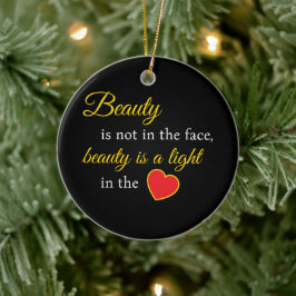 Ornamento De Cerâmica Beleza Slogan
