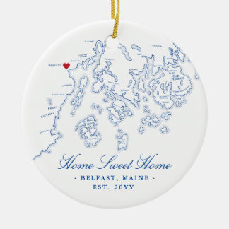 Ornamento De Cerâmica Belfast Maine Ornament - Home Sweet Home