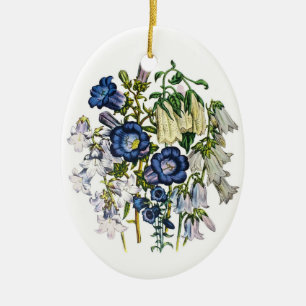 Ornamento De Cerâmica Bellflowers