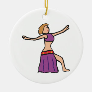 Ornamento De Cerâmica Belly Dancing