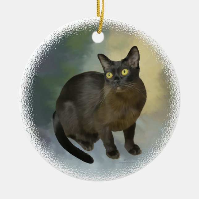 Ornamento De Cerâmica Belo birmanês (Frente)