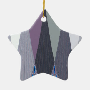 Ornamento De Cerâmica Belo Impressão de Design de Arte Chevron