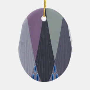 Ornamento De Cerâmica Belo Impressão de Design de Arte Chevron