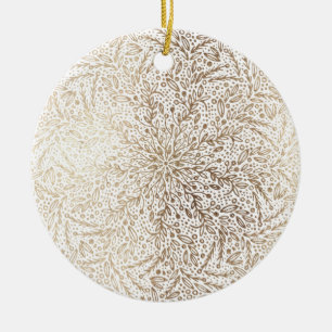 Ornamento De Cerâmica Belo Natal Festa Estrela Dourada