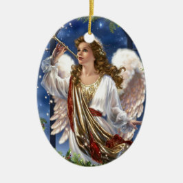 Ornamento De Cerâmica Belo Natal vintage Angel