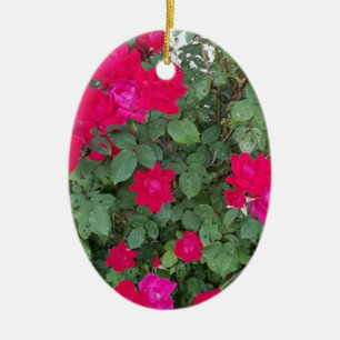 Ornamento De Cerâmica Belos Flores