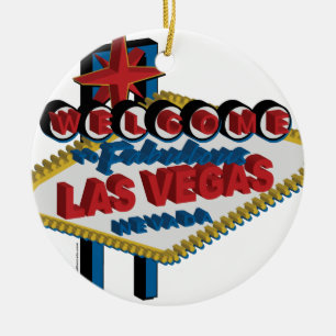 Ornamento De Cerâmica Bem-vindo a Fabulosa Las Vegas