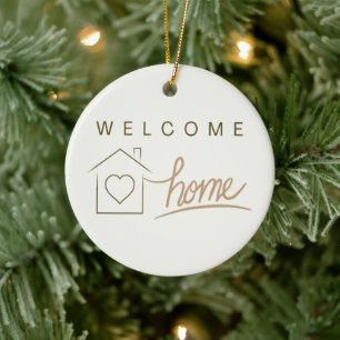 Ornamento De Cerâmica Bem-vindo ao Home Realtor Simple Minimalist Home D