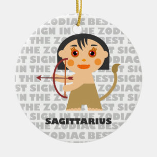 Ornamento De Cerâmica Bem-vindo Sagitário Zodiac Baby!