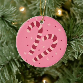 Ornamento De Cerâmica Bengalas de Natal