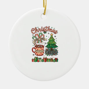 Ornamento De Cerâmica Bengalas de Natal Cacau Caos Árvore Caneca Present