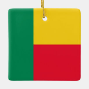 Ornamento De Cerâmica Benin Flag