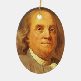 Ornamento De Cerâmica Benjamin Franklin