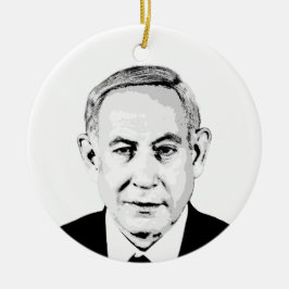Ornamento De Cerâmica Benjamin Netanyahu