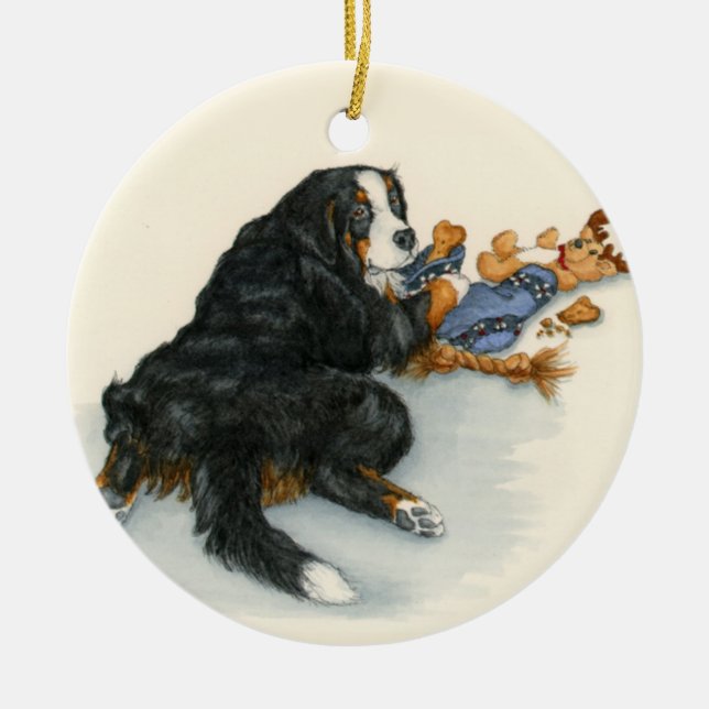Ornamento De Cerâmica Berner com meia (Frente)
