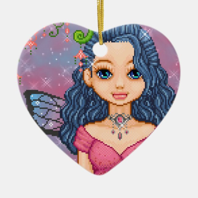 Ornamento De Cerâmica Berry Faery Ornament (Frente)