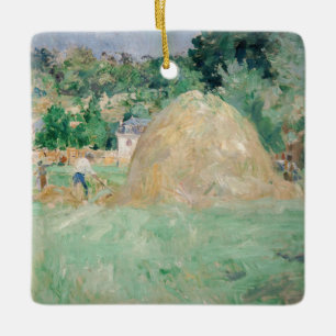 Ornamento De Cerâmica Berthe Morisot - Medas de Feno em Bougival
