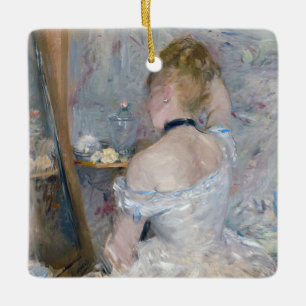 Ornamento De Cerâmica Berthe Morisot - Mulher em sua Toilette