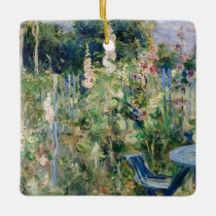 Ornamento De Cerâmica Berthe Morisot - Rosas Tremiêres / Malvas