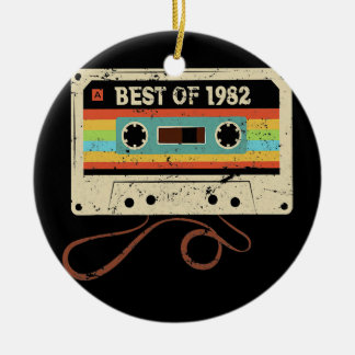 Ornamento De Cerâmica Best of 1982 Vintage 40 Year Old Men Women 40th