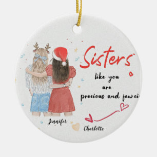 Ornamento De Cerâmica Bestie Personalizado de Decoração de Natal do Orna