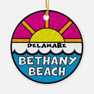 Ornamento De Cerâmica Bethany Beach Delaware