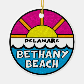 Ornamento De Cerâmica Bethany Beach Delaware