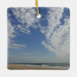 Ornamento De Cerâmica Bethany Beach II<br><div class="desc">Algumas praias da Costa Leste são cheios de pessoas e edifícios e outras são cheios da natureza. Aqui está uma simples foto de praia de uma praia tranquila em Delaware, Bethany Beach, durante a temporada fora de abril. Esta foto também é apresentada como o papel de parede widescreen "Bethany Beach...</div>