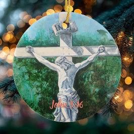 Ornamento De Cerâmica Bíblia Verse CHRISTMAS ACCENT Artefato original