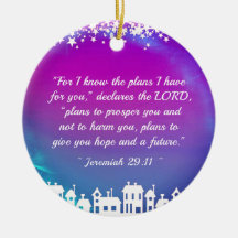 Bíblia Verse Jeremiah 29:11 Aldeia de Natal