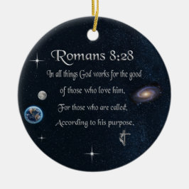 Ornamento De Cerâmica Bíblia verso