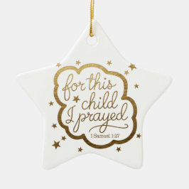 Ornamento De Cerâmica Bíblia verso de 1 de abril:27