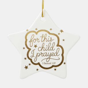 Ornamento De Cerâmica Bíblia verso de 1 de abril:27