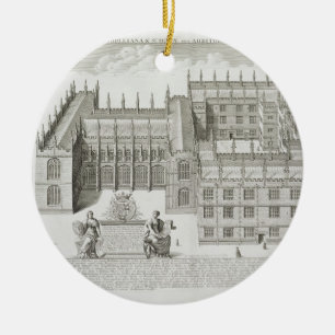 Ornamento De Cerâmica Biblioteca de Bodleian, Oxford, 'de Oxonia
