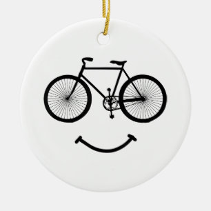 Ornamento De Cerâmica Bicicleta e Andando de bicicleta de T-Shirt Blac