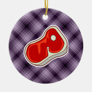 Ornamento De Cerâmica Bife de Maçã Roxo