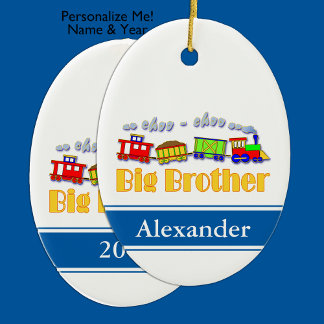 Ornamento De Cerâmica Big Brother Choo Train