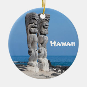 Ornamento De Cerâmica Big Island Tiki Keepsaname