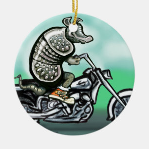 Ornamento De Cerâmica Biker Club Dillo
