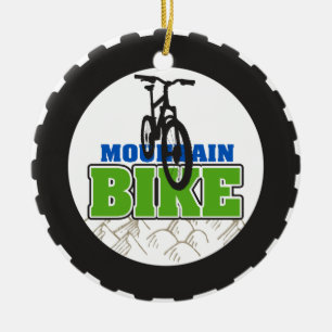 Ornamento De Cerâmica Biking do Mountain bike