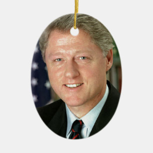 Ornamento De Cerâmica Bill Clinton