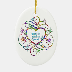 Ornamento De Cerâmica Bingo Torna a Vida Espontânea